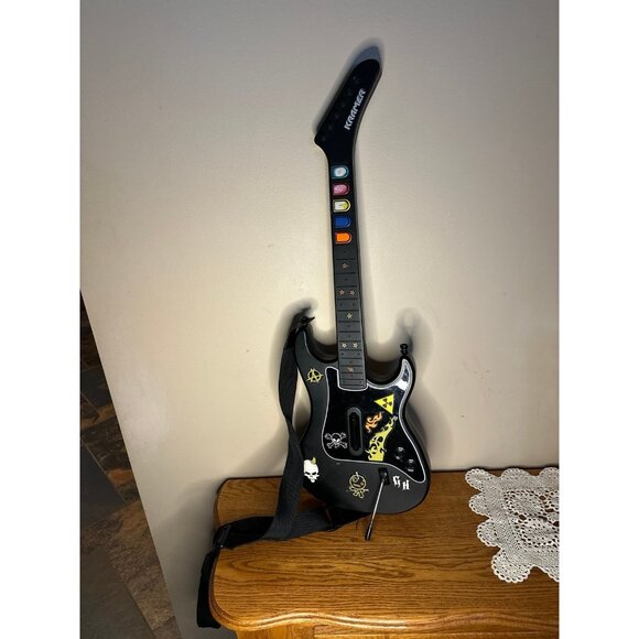 PS2 Kramer Striker Wireless Guitar Hero Controller ONLY Works Music Game Prop